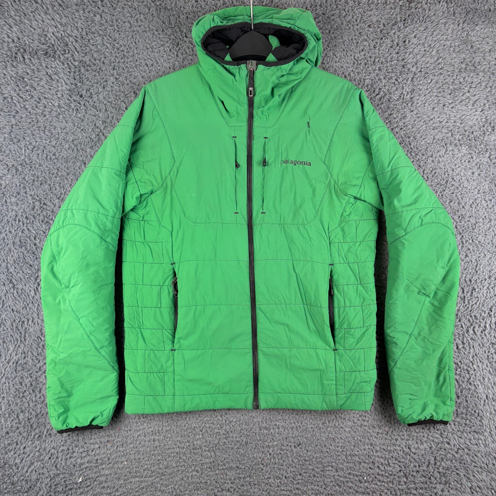 Patagonia Jacket Mens Small Green Puffer Nano Air Hoody Outdoor Walk Insulated