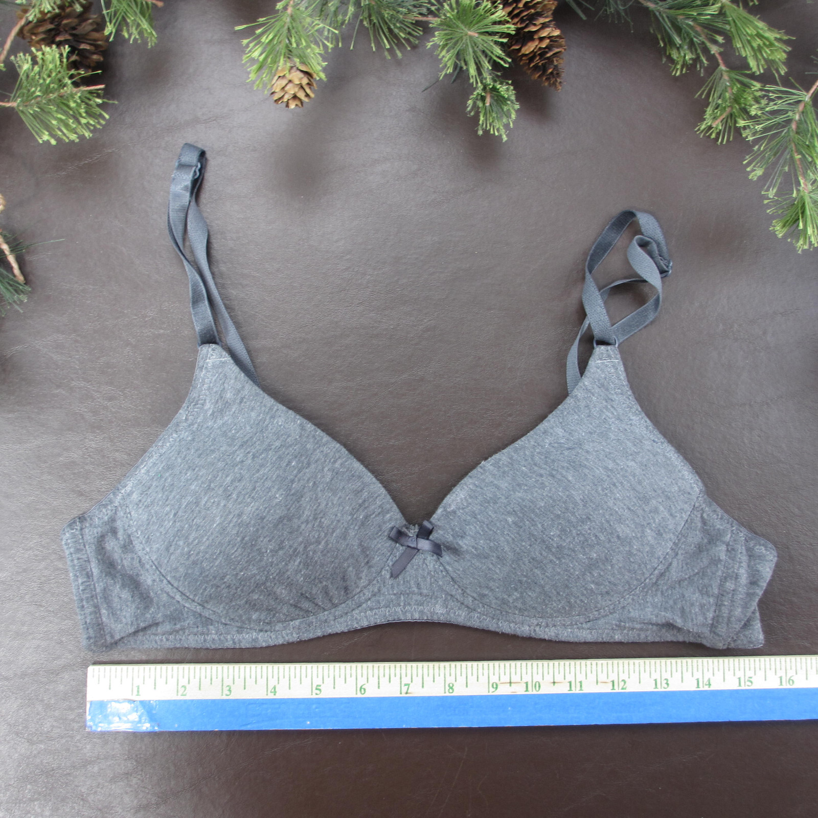 Sofra Bra 36C Gray Padded Wireless Adjustable Cla… - image 2
