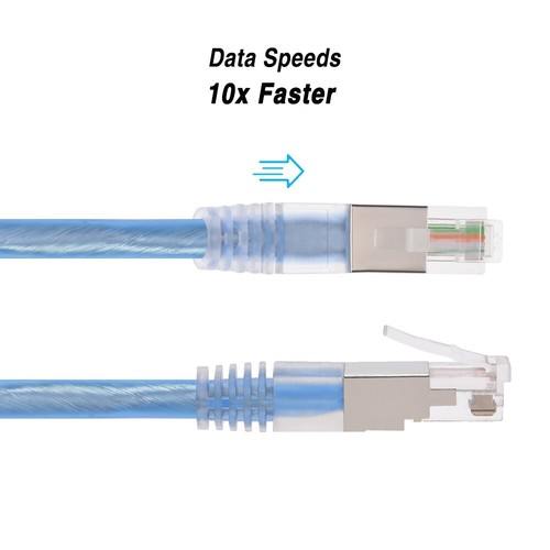 25FT RJ11 6P4C Shielded Telephone Phone Line Cable Cord Modem DSL Internet Fax - Afbeelding 4 van 5