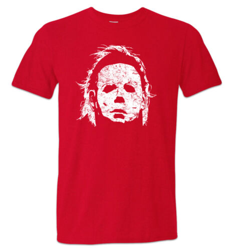Michael Myers Retro Maske Shirt Distressed Halloween Grusel Film Shirts Freitag 13 - Bild 5 von 8