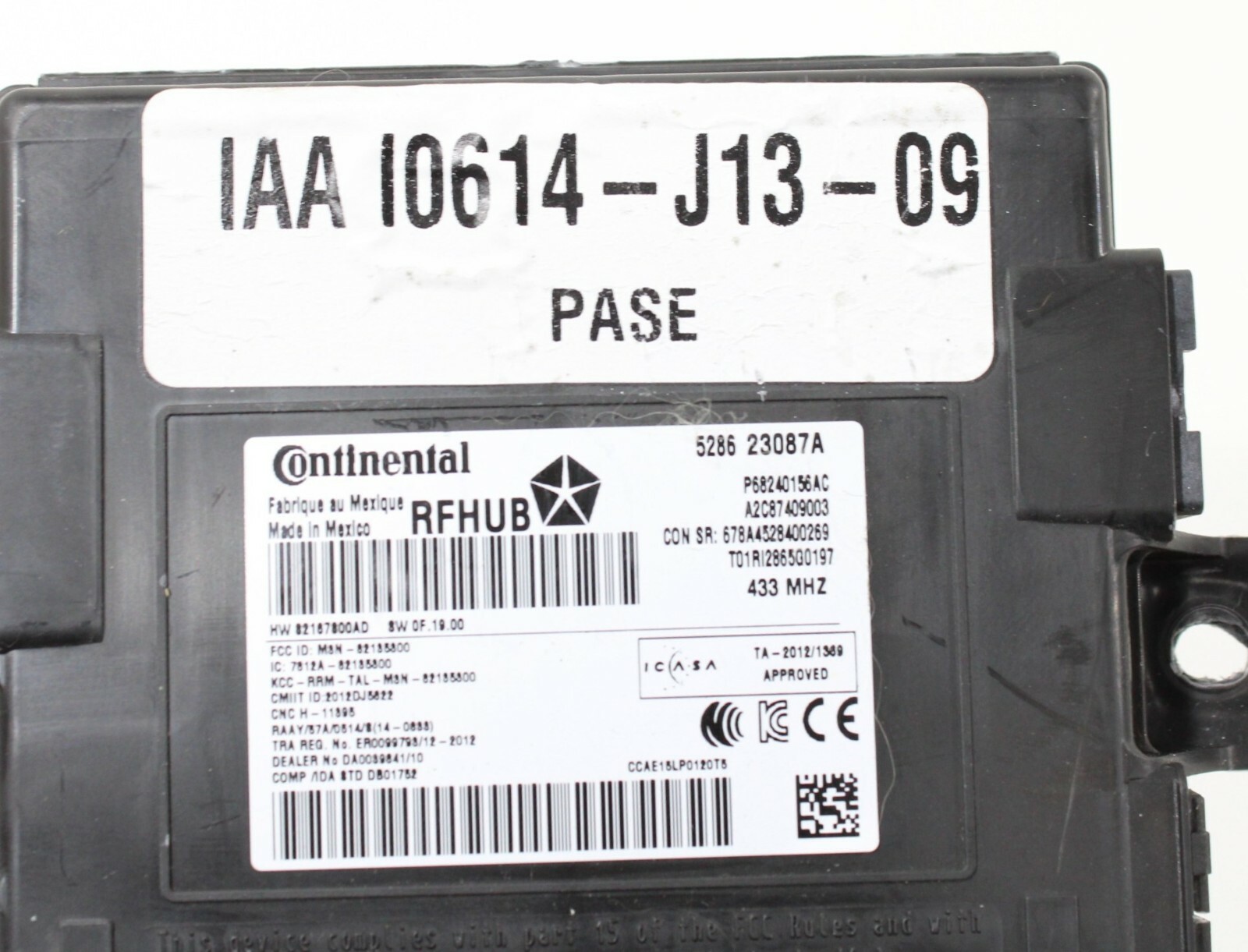 JEEP GRAND CHEROKEE KEYLESS ENTRY RECEIVER HUB CONTROL MODULE OEM 2015