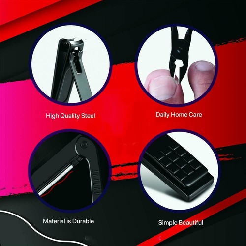 Nail Clipper Set,Professional 18Pcs Nail Clippers Stainless Steel Manicure Black - Picture 6 of 7
