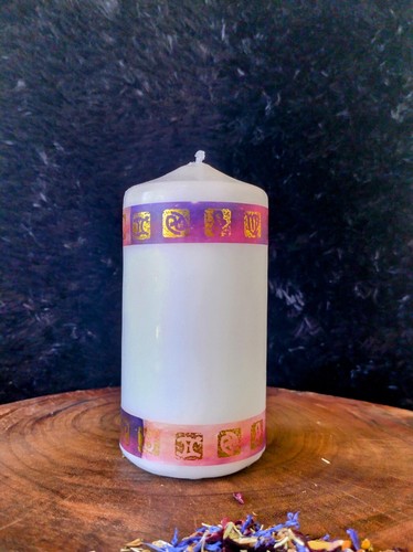 Pillar Candle Set. Celestial Candles Set Of 5. Wicca. Witchcraft. Moon Magick - Picture 7 of 22