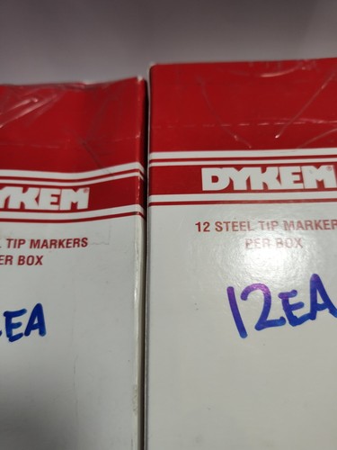 NEW!! DYKEM Permanent Industrial Marker, Ink-Based, Black, Medium, 16003, 12PK - Picture 3 of 10