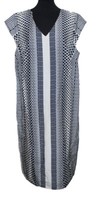 Damenkleid Kleid TrÄGerkleid Ecru D-BLAU Farbenspiel Sheego Gr. 46 Neu