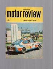 Czechoslovak Motor Review Magazine June 1978, technical, sport & touring