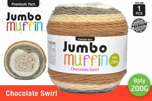 5x 100% 8 ply Knitting Yarn JUMBO Premium Acrylic Crochet Craft 200g Super Soft - Picture 3 of 27