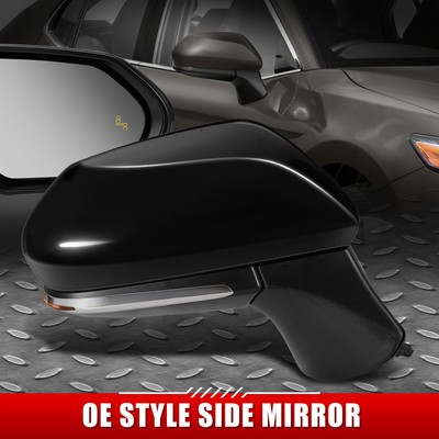 Camry Hybrid, textured black w/PTM cover, w/turn signal, w/chrome trim, w/BSDS, foldaway Passenger Side TOYOTA Camry US Built w/o camera Heated Power RH Camry Hybrid, textured black w/PTM cover, w/turn signal, w/chrome trim, w/BSDS, foldaway Passenger Side TOYOTA Camry US Built w/o camera Heated Power RH