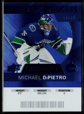 2020-21 Upper Deck Credentials Blue #124 Michael DiPietro RC 14/99