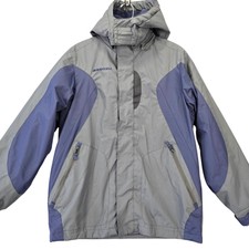 Snozu Gray Blue Winter Coat Dual Full Zip Rem...