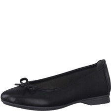 Jana Women Ballerinas Slipper Pumps Shoes Casual Black 22163 NEW