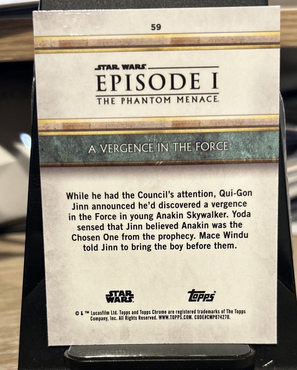 2024 Topps Star Wars Sapphire Phantom Menace #59 A Vergence in the