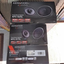 Kenwood eXcelon KDC-X501 CD Receiver Radio Rear USB Qualcomm aptX With Speakers