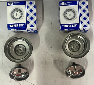 QTY 2 Dearborn COMMERCIAL Super Six 3'' Locking Cup Sink Basket Strainers