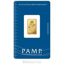 PAMP Rosa 5 Gram Gold bar Minted 3095.92 per troy oz