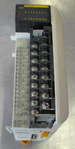 OMRON CQM1-OC222 OUTPUT UNIT + CQM1-CPU11-9 End Cap Used Take Outs