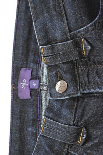 Not Your Daughters Jeans NYDJ Petite Womens Dark Denim USA Made Cotton Jeans 4 - Picture 5 of 7