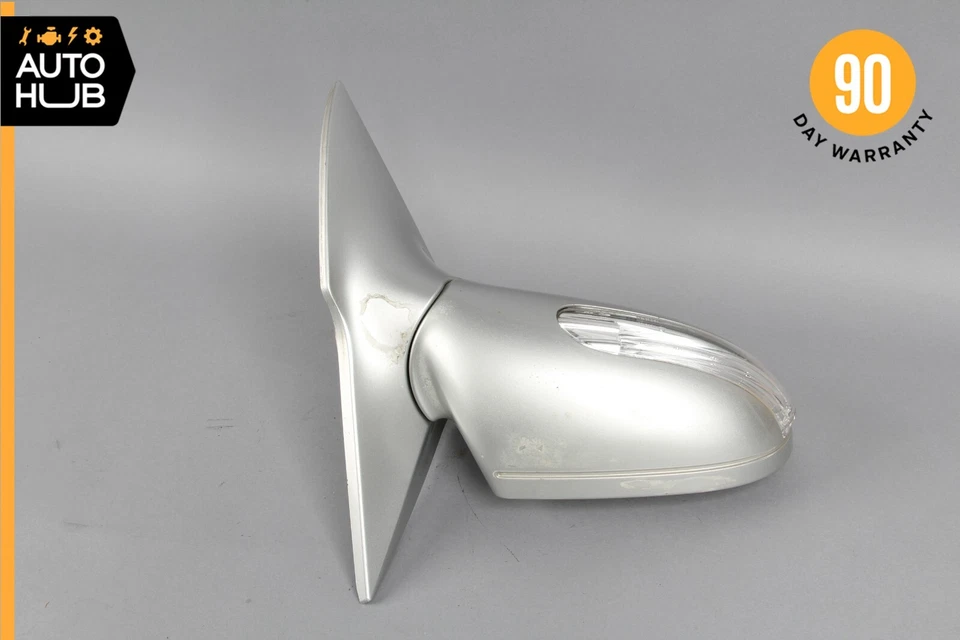 04-08 Espejo retrovisor derecho plateado Mercedes R230 SL500 SL550 FABRICANTE DE EQUIPOS ORIGINALES Foto 4 de 4