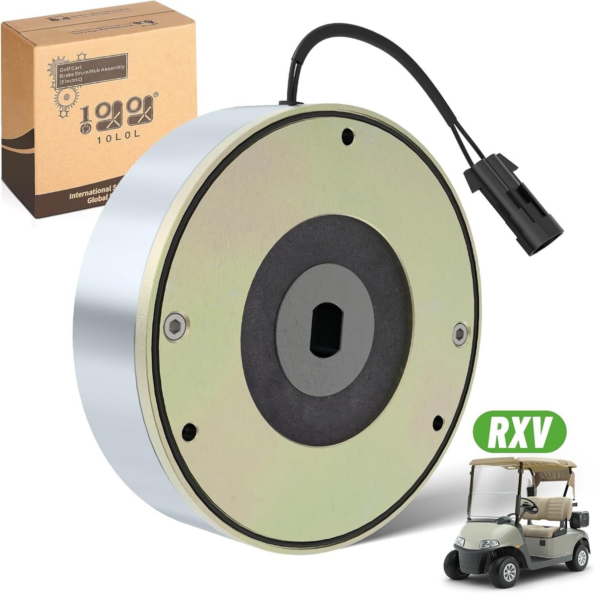 eRiNGo　0830 10L0L Upgraded Golf Cart Motor Brake Replacement for EZGO RXV 2011