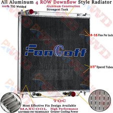4 Row Aluminum Radiator For 2005-2007 2006 Ford F250 F350 F450 F550 6.0l 6.8l