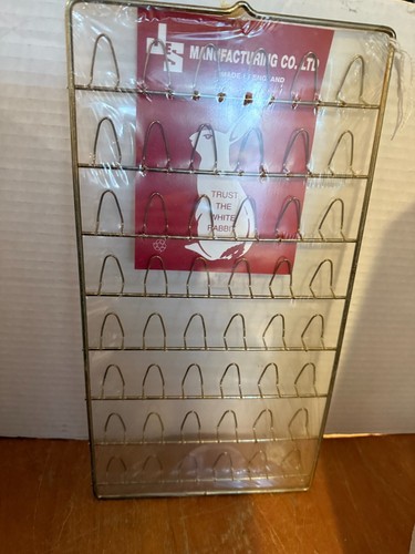 Vintage 48 Thimble PIECE DISPLAY STAND BRASS AND LACQUERED WALL HANGING ENGLAND - Afbeelding 3 van 3