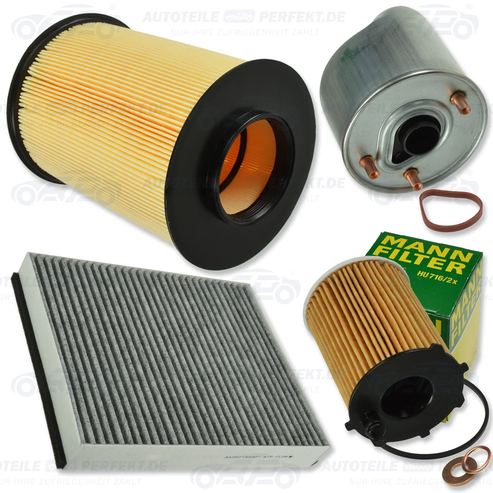 Inspektionskit Filter Satz Paket S (AK) Ford Focus III C-Max Kuga II 1,6TDCi
