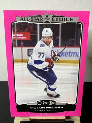 2022-23 UD O-Pee-Chee OPC All-Stars Base Neon Pink #515 Victor Hedman 27/75