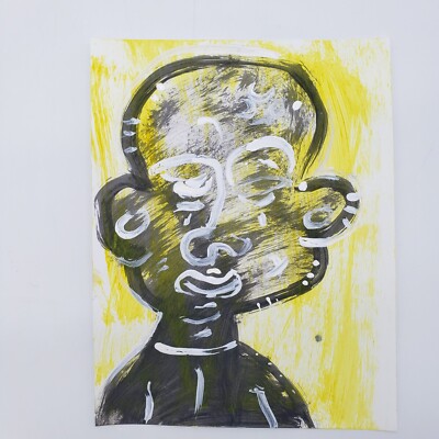 Outsider Art Original Painting Folk Outsider Art Brut by Arizona Artist 