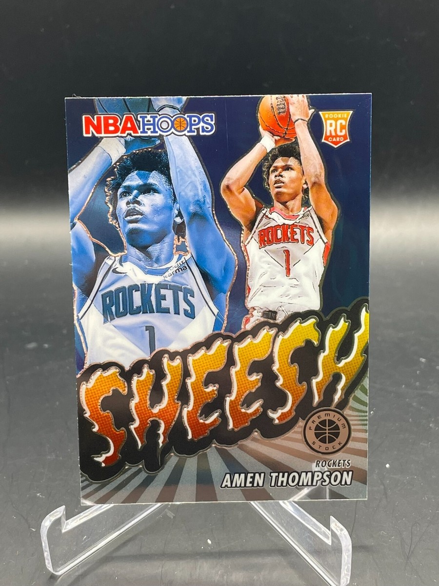 Amen Thompson Rookie Card Sheesh 2023-24 Panini NBA Hoops Amen Thompson Rookie Card Sheesh 2023-24 Panini NBA Hoops