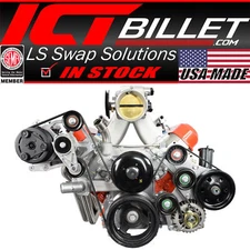 LS OEM Fox Body A/C Compressor Alternator Power Steering Bracket Swap Mustang AC