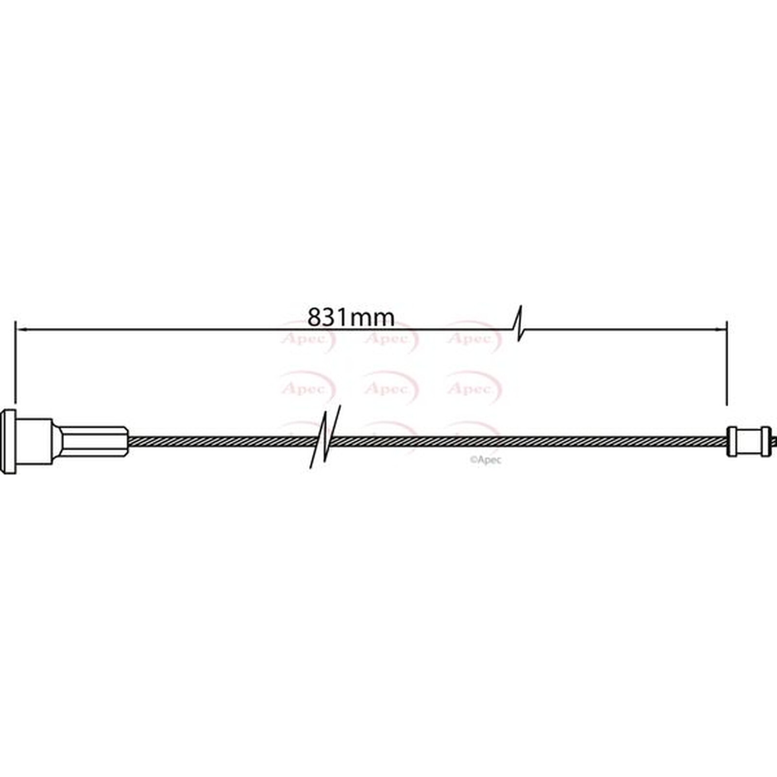 Apec Brake Cable CAB1467 - 3-year / 36,000-mile manufacturers guarantee