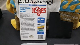 CIB HOOPS BASKETBALL NINTENDO NES VIDEO GAME COMPLETE IN BOX W/ PROTECTOR CASE