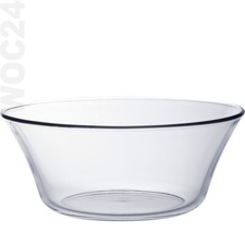 23 cm Schale Salat Servier Schüssel Glas GASTRO STAPELBAR Stapelschale robust