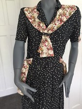 ❤️1940s inspired customised Tea Dress Size 10❤️