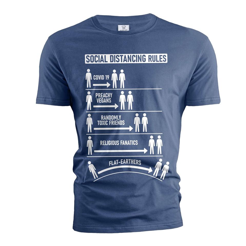 Men's Social distancing rules funny T-shirt funny saying shirt unisex ...