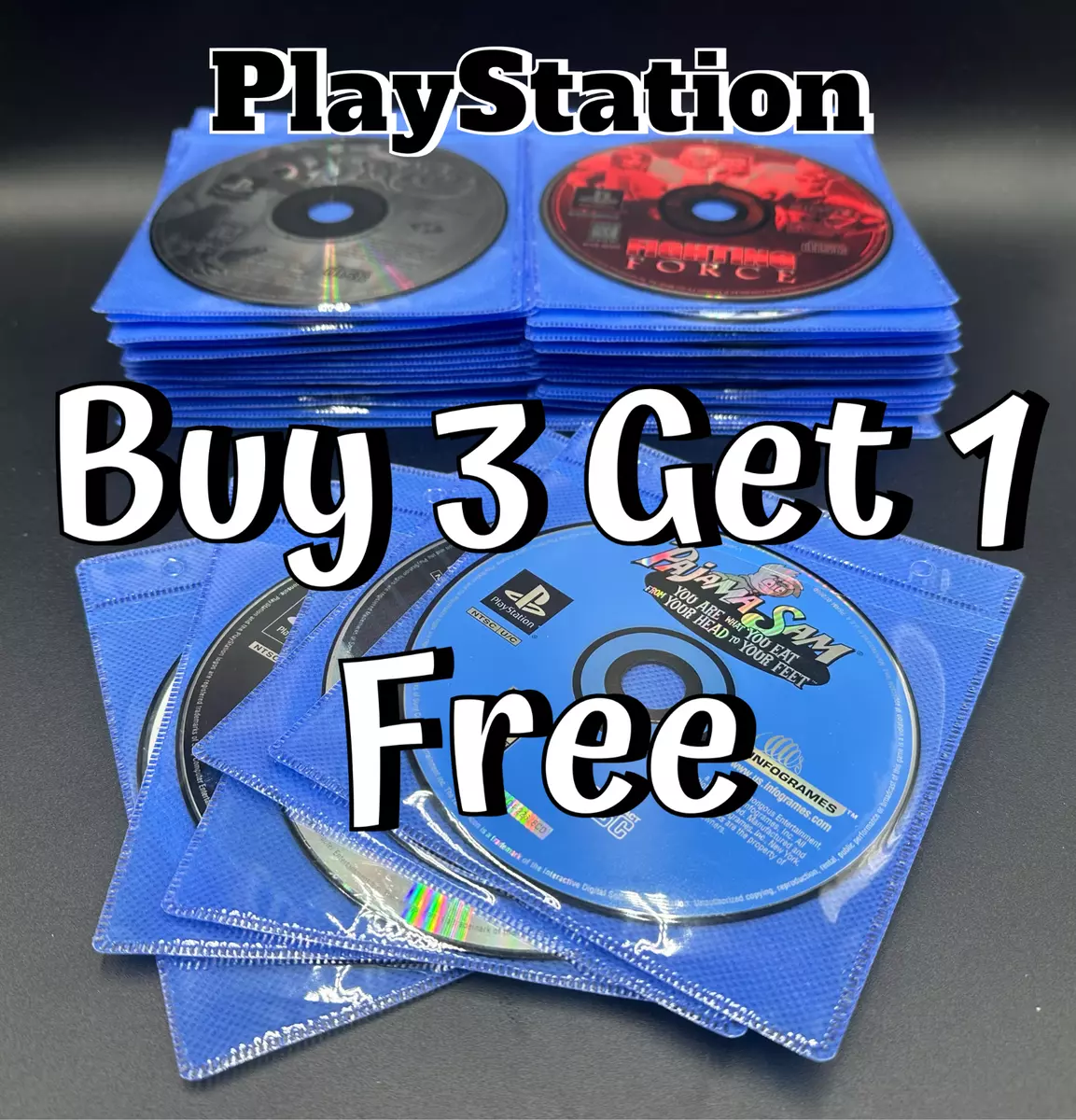 gear turnering tøj PlayStation 1 PS1 Games (DiscsOnly) Tested &amp; Resurfaced Lot - Buy 3 Get  1 FREE🔥 | eBay