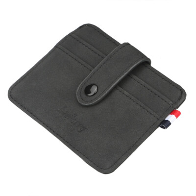 Luxus Hochwertig Weiches Leder Slim Etui Id Kredit Münzen Zip Karte Halter Gif