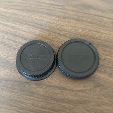 Genuine Canon EOS Camera Body Cap and Rear Lens Cap for EF Lens. Made in Japan.
