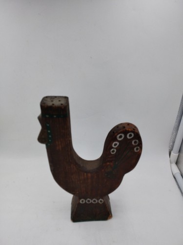 Handmade Wooden Chicken Holder Tooth Picks - Picture 2 of 16
