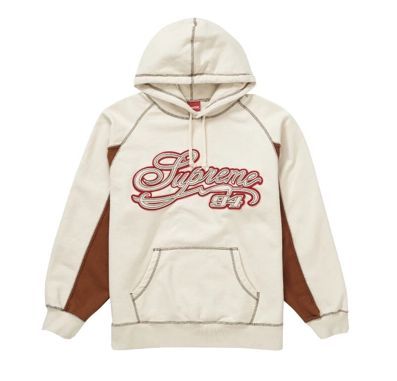 supreme paneled hoodie