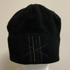 REI Beanie Black Lightweight Fleece Logo Sz Child 4 - 7 Years NWT