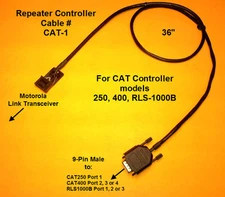 CAT Repeater Controller Cable Motorola CDM CDM1250 CM300 GM300 CAT250 RLS-1000B