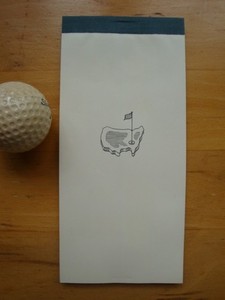 UNUSED Vintage 1960's AUGUSTA NATIONAL GOLF CLUB MEMBER Only BRIDGE PAD