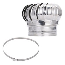 Roof Ventilator Stainless Steel Roof Exhaust Hood Air Outlet Wind Turbines Attic