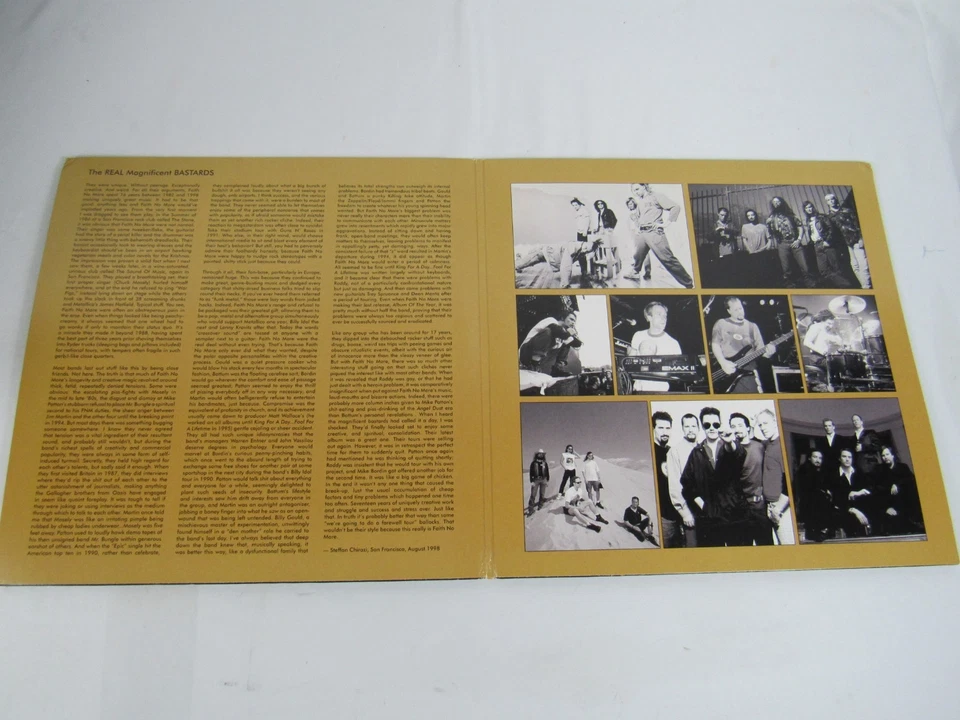 Faith No More - Who Cares Alot Greatest Hits 2x LP Gold Vinyl ( RCVI 47149 ) - Image 4 of 4