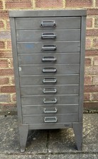 Vintage industrial filing cabinet paper tray Stor All Steel  midcentury retro