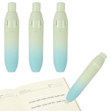 4pcs Retractable White Correction Tape with 4 Extra Refills, Green