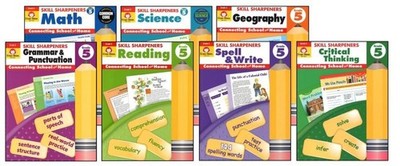 5th Grade 7-Subject Workbook Bundle Homeschool Curriculum 5