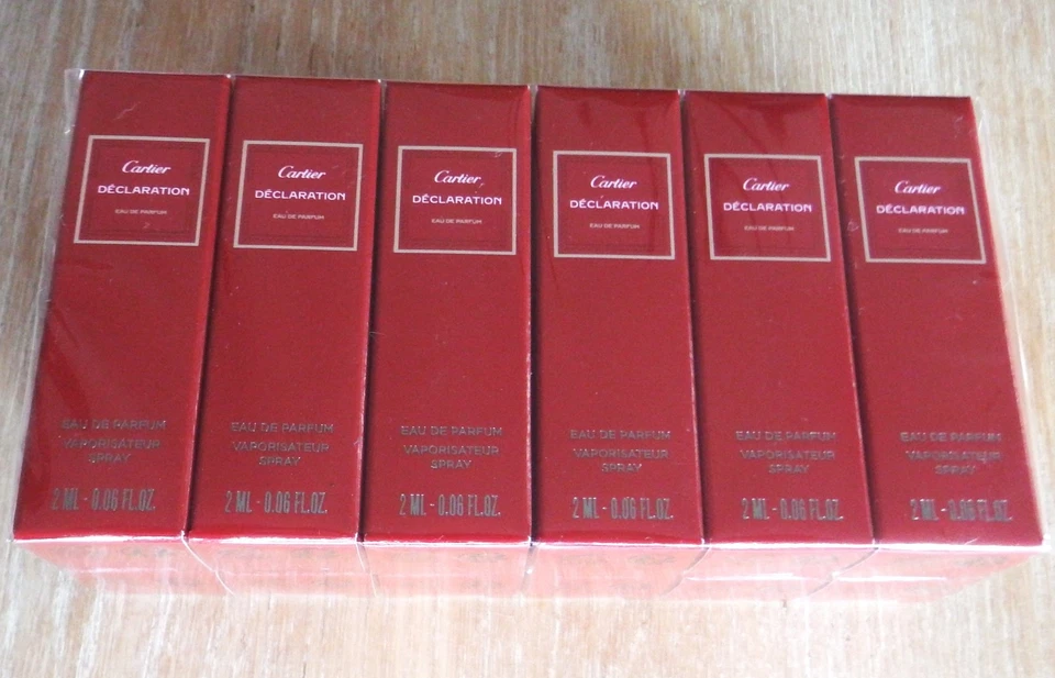 Cartier Déclaration Eau De Parfum EDP Spray 24 ml 12x2ml Neu + Original + RAR