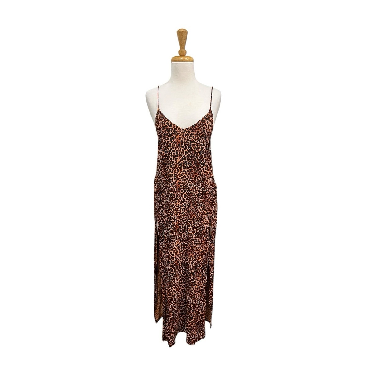 Motel Rocks Ditsy Leopard Orange Hime Maxi Dress Size Xs | eBay